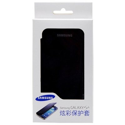 三星（Samsung）S4原装炫彩皮套（深蓝色）