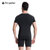 男士PRO紧身运动健身跑步 弹力排汗速干衣服短袖衫T恤tp8011(蓝色 M)第3张高清大图