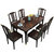 皮耐迪 新中式实木餐桌椅组合长方形桌子餐厅家用饭桌(一桌四椅 1.3m)第5张高清大图