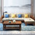 皮耐迪 胡桃木实木沙发组合 现代简约新中式家具实木布艺沙发 客厅(茶几)第3张高清大图