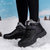 迈凯恩品牌 高端私人订制老人健步鞋2021新款冬季加绒保暖爸爸鞋皮面防水防滑妈妈鞋户外防寒防冻雪地靴(黑紫 40)第4张高清大图
