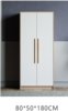 北欧衣柜小户型木质经济型白色平开门双门卧室三四门组装板式