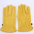 AUCHI牛皮短款工作手套全指户外运功防护手套 摩托赛车手套(XL)第3张高清大图