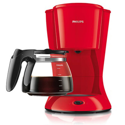 飞利浦(Philips)HD7447咖啡机 红色款1000瓦 1.2升 飞利浦便捷操作咖啡机