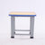 永岩钢木 蓝色封边固定式学生方凳 YY-0036(蓝色封边（可指定）)第2张高清大图