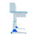 风里希 升降儿童学习桌椅套装小学生写字台写字桌学习桌书桌组合(蓝色（03+01）)第4张高清大图