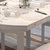 明佳友 餐桌 实木餐桌椅组合 折叠伸缩圆桌 餐桌餐椅套装 饭桌M608(白色 一桌八椅/1.38米)第3张高清大图