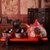 中国红色陶瓷结婚茶具套装创意婚庆用品长辈敬茶杯壶新婚礼品礼物  5件(5件)(石榴花(尖顶)10)第4张高清大图