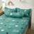 雅乐巢(GAGAKUNEST)床笠单件床罩床套夏季席梦思床垫防尘保护床单全包2021年新款2020(猫咪宝贝-绿)第5张高清大图