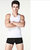 谢嘉儿3件男士背心男紧身纯棉质修身型健身运动跨栏打底弹力青年汗背心夏季(黑色+黑色+白色 XXXL)第3张高清大图
