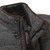 南极人* 2014新款 镶拼时尚 立领商务装 男士短款羽绒服(深灰色 180/100A(XL))第4张高清大图