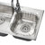箭牌厨房水槽洗菜盆 双槽套餐送沥水篮厨房龙头 不锈钢AE2401第5张高清大图