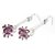 品尚（pins）GJSL11025134太阳花复古水晶耳环（紫色）第2张高清大图