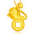 周大福珠宝首饰猴嗨森生肖猴足金黄金吊坠计价F188619 工费48 3.32g第4张高清大图
