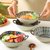 川岛屋日式双耳汤碗家用2021新款网红餐具陶瓷大碗拉面碗手柄汤盆(7.5英寸双耳碗(雪樱))第4张高清大图