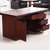 江曼老板办公桌贴木皮油漆桌中班台写字桌单人位1.4m*0.6m*0.76m(默认 默认)第3张高清大图