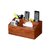 纸巾遥控器收纳盒轻奢木质客厅创意简约纸抽盒桌面茶几家用多功能(褐色)第5张高清大图