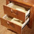 皮耐迪 中式现代实木床头柜 橡木收纳柜 双抽床边柜厂家直销(胡桃色)第3张高清大图