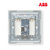 ABB开关插座面板由艺系列白色86型一位电视插座AU30144-WW第5张高清大图