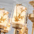 诗斑迪 简约现代装饰吊灯 客厅灯现代创意卧室灯装饰灯 仿古典中式LED吊灯 非标工程定制灯具灯饰（68077-8头款）第3张高清大图