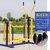俊采云JCY-B33健身器材室外健身器材小区户外公园单双人平步机双人椭圆机踏步走步机 单人平步机（单位：个）(黄蓝色)第2张高清大图