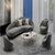 虎源萨尚简约现代创意沙发接待室沙发桃花椅弧形组合沙发HY-SF009(休闲创意弧形沙发 默认)第3张高清大图