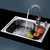 丰特龙卫浴 加厚不锈钢厨房水槽 单槽 一体成型洗菜盆水槽套餐F-2413第5张高清大图