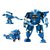 战士儿童动手变形机器人玩具男生孩塑料拼插拼装积木礼物杰星(蓝羽27025)第2张高清大图