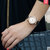冠琴陶瓷女表 薄款防水石英女士手表 休闲时尚镶钻白色时装女手表(陶瓷黑带)第5张高清大图