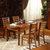 品尚美家餐桌 实木橡木餐桌 可伸缩可折叠 餐桌椅组合 现代中式(单桌（送到楼下+自己安装）)第3张高清大图