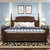 亚格林 美式 床 1.5单人床1.8米双人床大床 高箱术 实木床(床)第4张高清大图