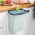 厨房垃圾桶家用壁挂橱柜可挂式分类垃圾桶无盖悬挂式收纳桶(100只紫色带纸抽)第4张高清大图