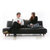 奥古拉 折叠沙发床 双人皮艺沙发 日式简约时尚小户型(皮质款-咖色 其他)第3张高清大图