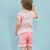 韩都衣舍童装2018夏季新款女童粉色正版小猪佩奇套装YC7418第3张高清大图