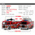 鸭小贱1：32超级合金消防车玩具模型 灯光音乐回力 云梯消防水枪儿童玩具汽车632-8(水炮车)第2张高清大图