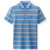 男装 2021夏季新款商务短袖男式T恤条纹翻领纯棉男士POLO衫(170/M 2302蓝色)第2张高清大图