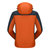 TECTOP 男款冲锋衣两件套保暖防寒防雨 JW5163(橘红/深灰 L)第5张高清大图