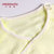 小米米minimoto婴儿连体衣夏季薄款宝宝长袖哈衣爬服新生儿护肚衣(粉黄 80cm（9-18月）)第3张高清大图