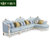 卡富丹 欧式沙发 头层真皮沙发客厅家具法式实木沙发带贵妃组合T5012(白色 整套沙发)第5张高清大图