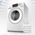 松下（Panasonic）XQG90-NG90W 9公斤全自动变频滚筒洗衣机洗烘一体双极除螨高温杀菌 白色新品第5张高清大图