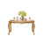 欧式餐桌椅组合大理石长方形实木小户型吃饭桌子6人歺桌(实木大理石1.5米餐桌)第5张高清大图