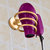 皇姿 浴室电风吹筒太空铝置物架壁挂 卫生间吹风机架子打孔(B款金色)第4张高清大图