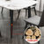 轻奢后现代北欧大理石餐桌椅组合现代简约小户型实木饭桌家用创意(2米餐桌+6椅 备注您需要的颜色)第2张高清大图
