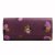 COACH 蔻驰 女士新款花卉印花涂层帆布柔软钱包53751(紫色)第4张高清大图
