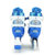 迪士尼八轮全闪光耐磨PU轮套装旱冰鞋轮滑鞋11006(蓝色 31-34)第4张高清大图