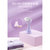 松下（Panasonic）熨斗家用迷你学生蒸汽熨斗手持大功率烫衣服的熨斗烫衣机蒸汽机旅行便携 官方标配 NI-GHC03(紫色)第8张高清大图
