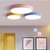 阿丹娜 客厅灯led吸顶灯简约现代圆形马卡龙彩色创意书房卧室灯北欧灯具(默认 套餐L（下单立减300）)第4张高清大图