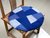 圆椅子垫圆凳子垫餐椅垫圆形坐垫含棉芯地垫 拉链款座垫(蓝色玫瑰拼)第4张高清大图