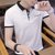 夏季男士冰丝短袖T恤男新款潮流青年修身半袖韩版薄款上衣服帅气8(499 均码)第3张高清大图