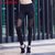 鸭鸭2018新款运动裤紧身塑形透气吸汗弹性瑜伽跑步裤JSK97405(黑色 170)第3张高清大图